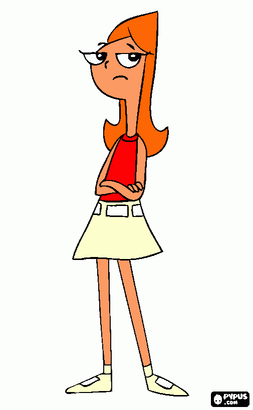 Candace Phineas Para Colorear Candace Phineas Para Imprimir