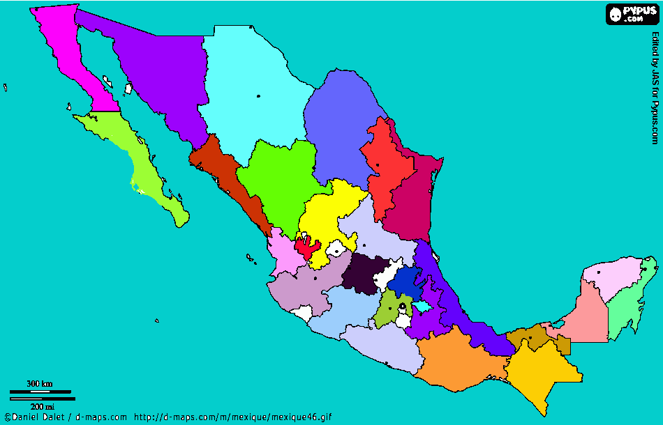 El Mapa De M Xi Para Colorear El Mapa De M Xi Para Imprimir