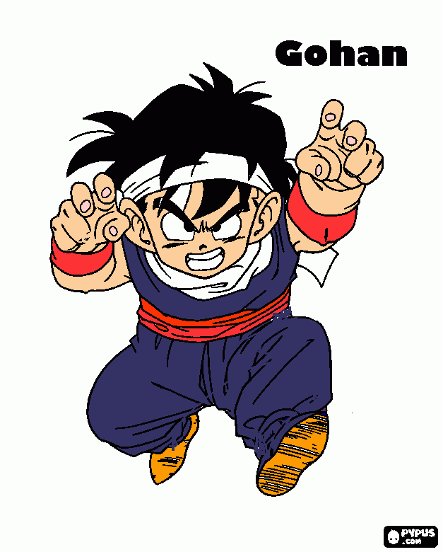 Gohan Muy Buen Para Colorear Gohan Muy Buen Para Imprimir