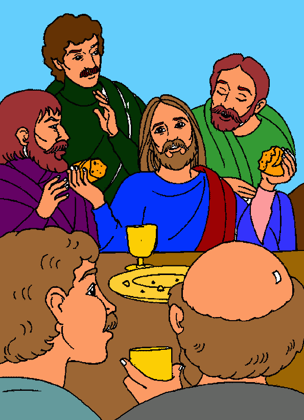 Dibujos De La Ultima Cena Para Colorear Dibujos Cristianos Para