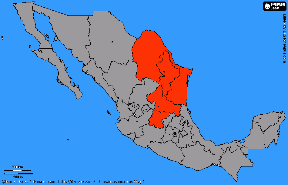 Mapa De M Xico Para Colorear Mapa De M Xico Para Imprimir