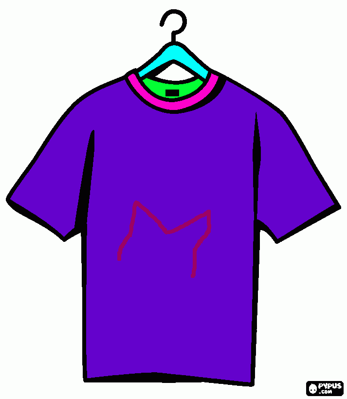 Remera Pintada Para Colorear Remera Pintada Para Imprimir