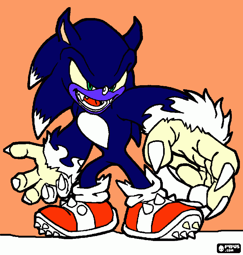 Sonic Lobo Para Colorear / Imagenes De Lobos Para Colorear Faciles