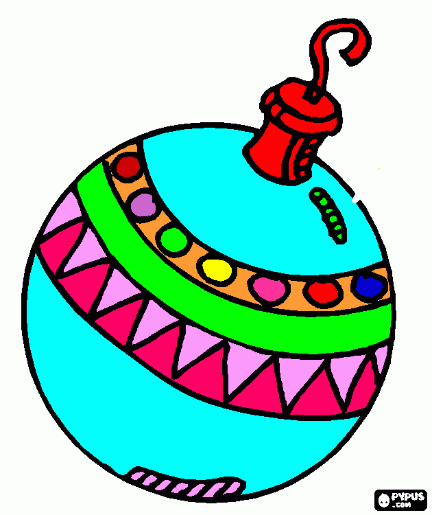 1  BOLA  DE  NAVIDAD para colorear