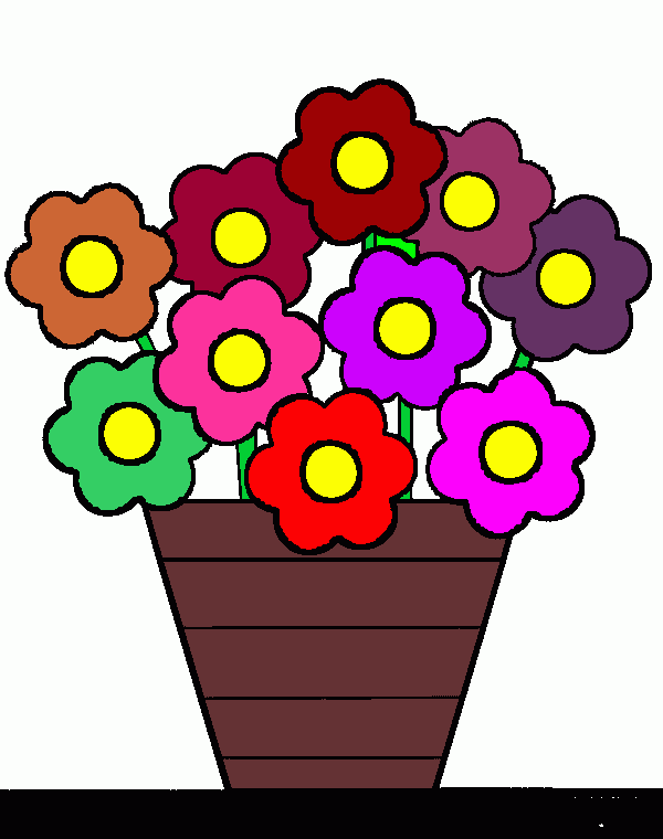 10 flores para mi mami para colorear