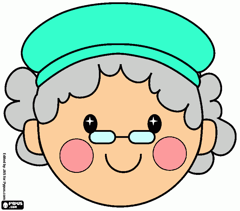 abuelita sara para colorear