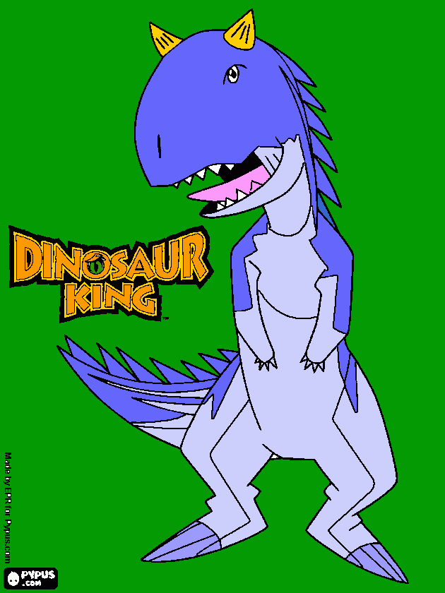 Ace de Dino Rey para colorear