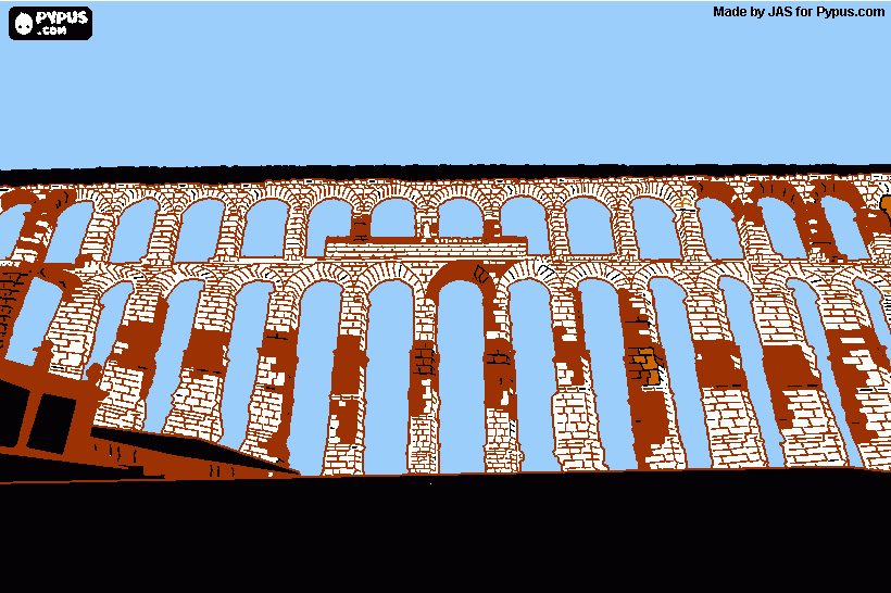 achitectura romana  para colorear