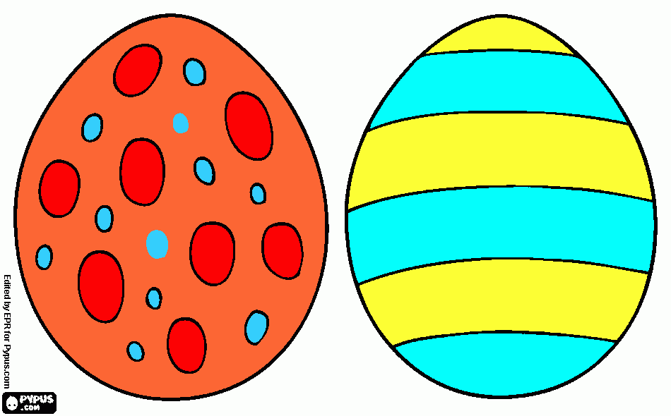 ACTIVIDAD HUEVOS PASCUA para colorear