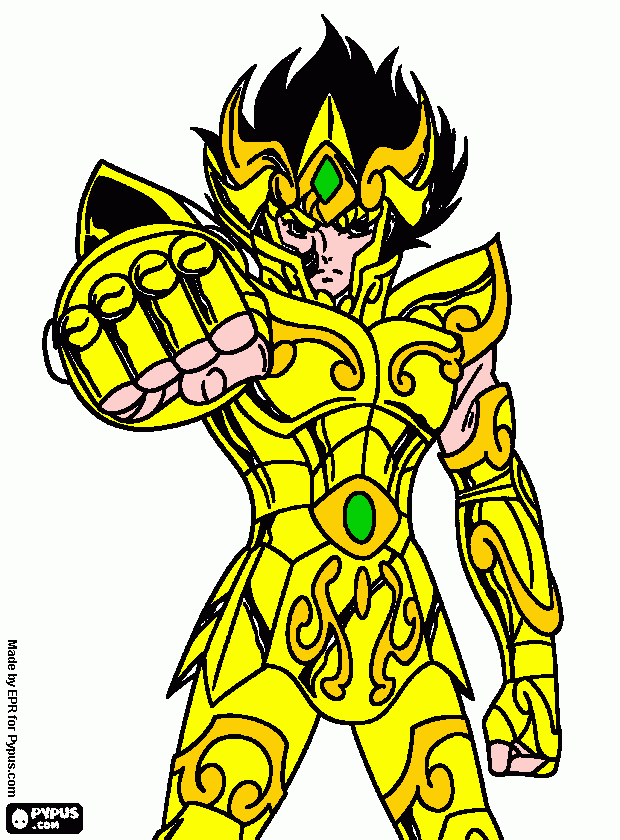 Aioria de leo para colorear