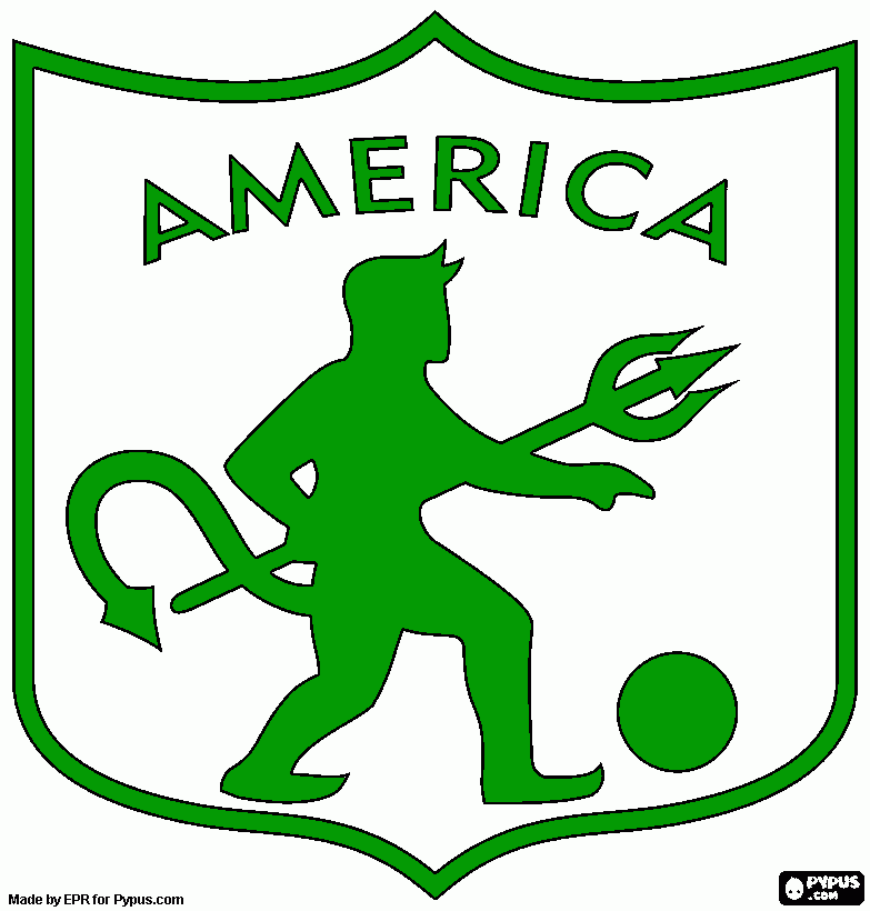 america verde para colorear