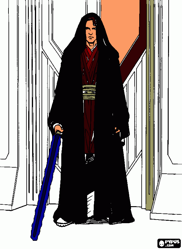 anakin sky walker para colorear