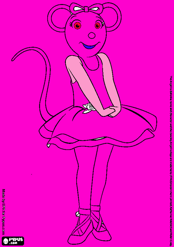 angellina ballerina para colorear