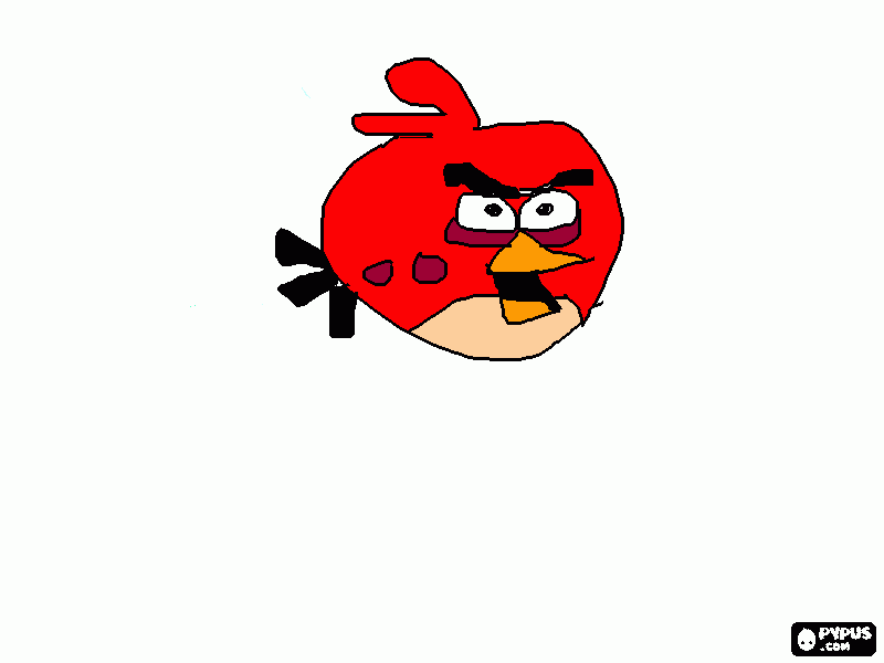 ANGRY BIRD GAEL PAPA para colorear