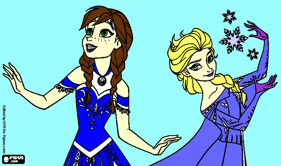 anna y frozen una aventura congelada para colorear