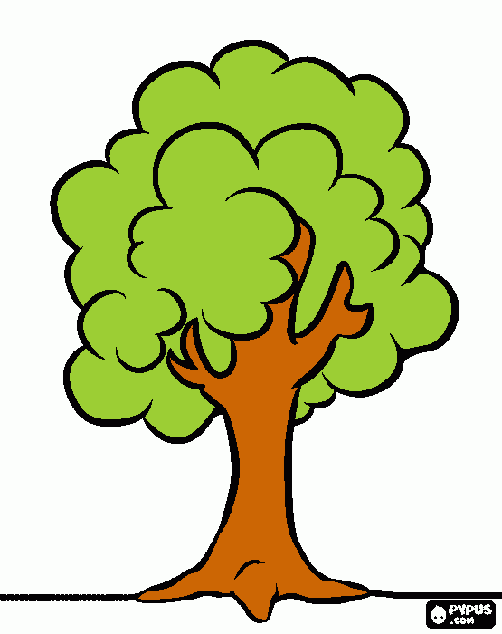 Arbol para fotos familiares para colorear