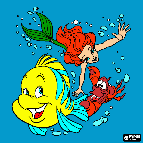 ARIEL MAR para colorear