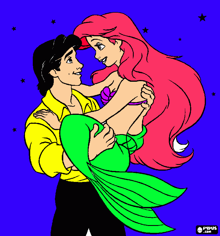 ariel su sueño hecho realidad para colorear