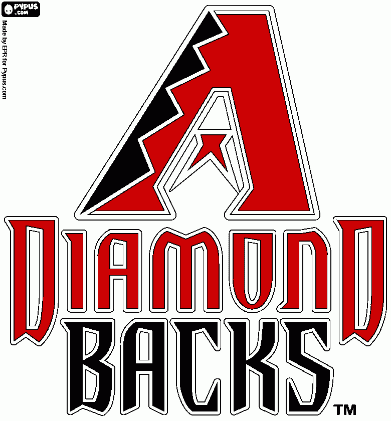 arizona diamonbacks para colorear