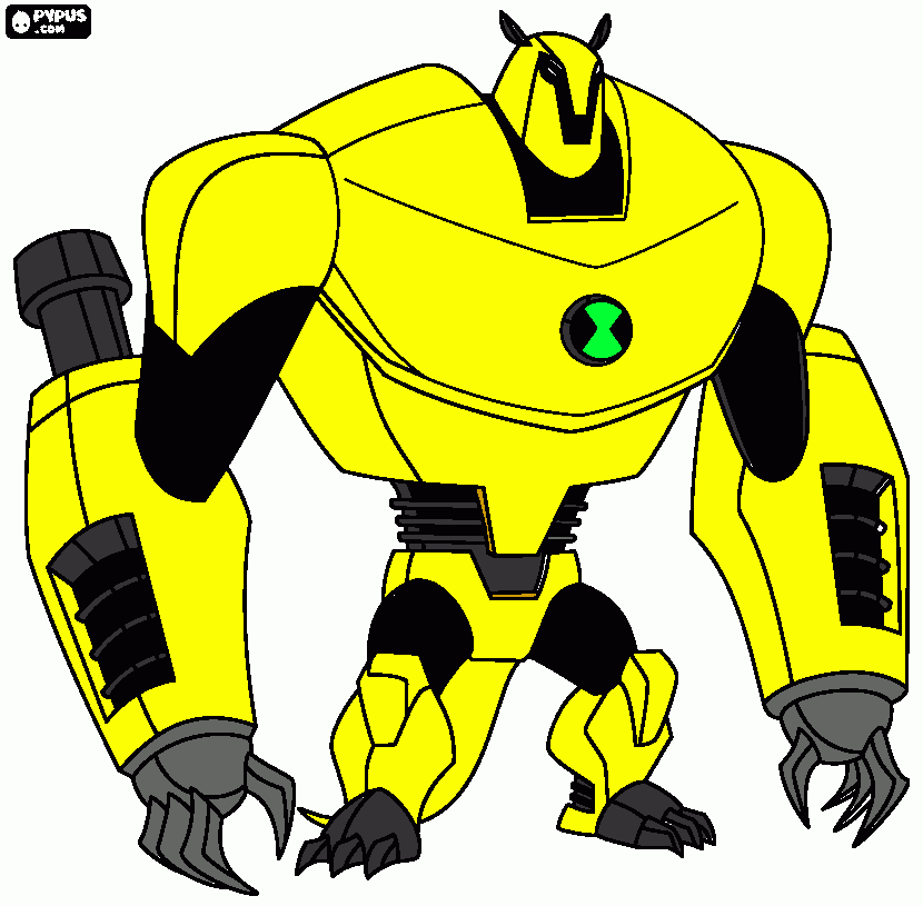 Armadillo Ben 10 para colorear