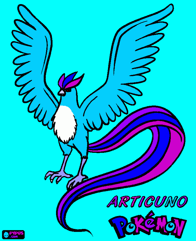 Articuno. para colorear