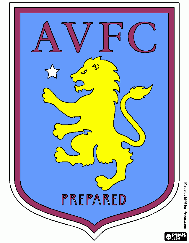 Aston Villa FC para colorear