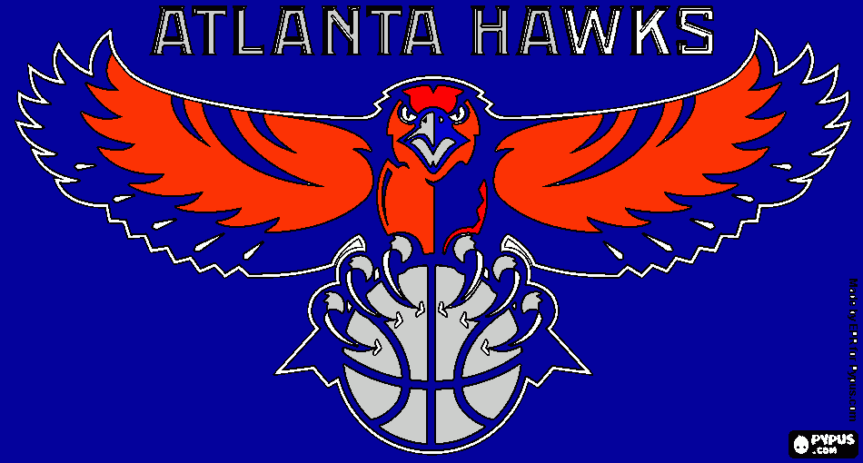 atlanta hawks para colorear