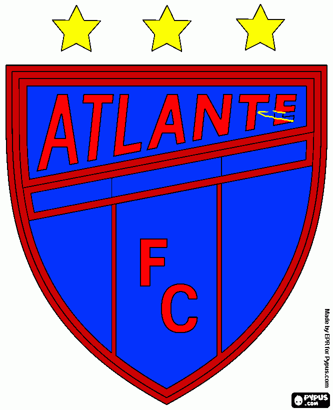 atlante para colorear