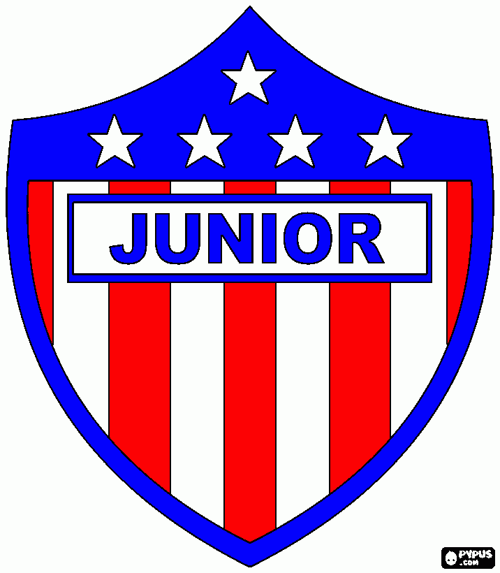 atletico junior para colorear