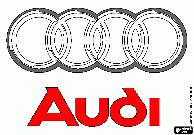 audi para colorear