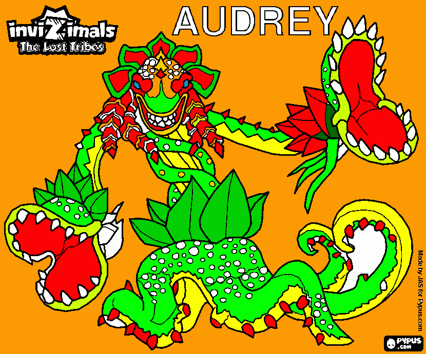 audrey para colorear