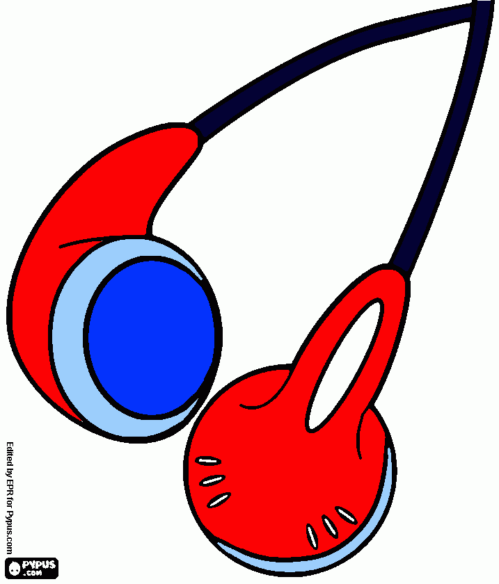 auriculares para colorear