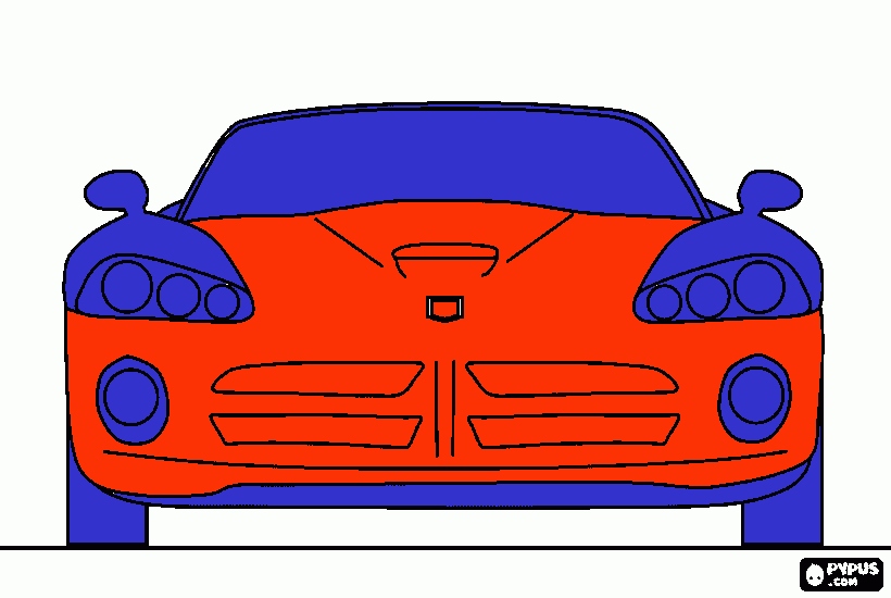 auto de rally para colorear