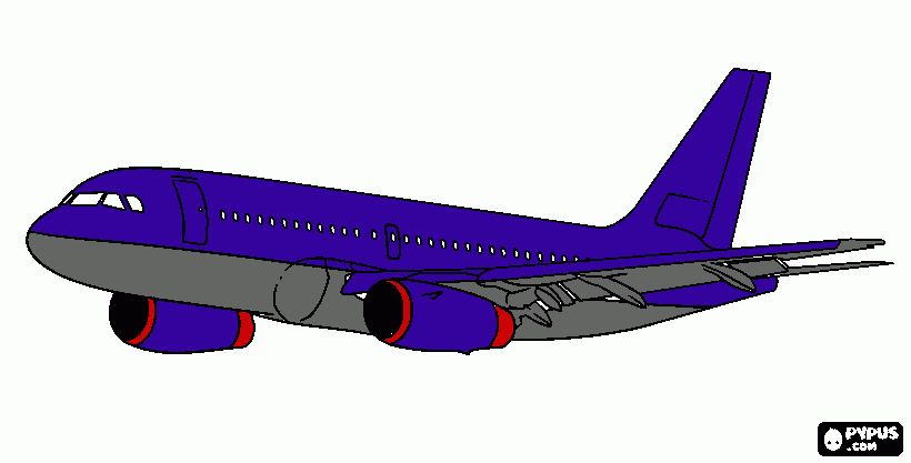 avion de carga para colorear