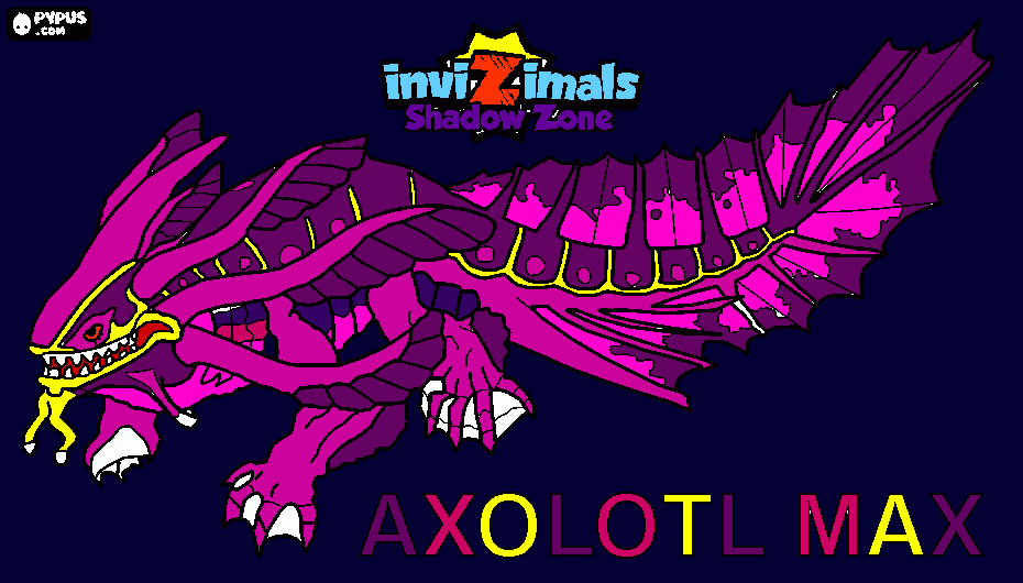 axolotl para colorear