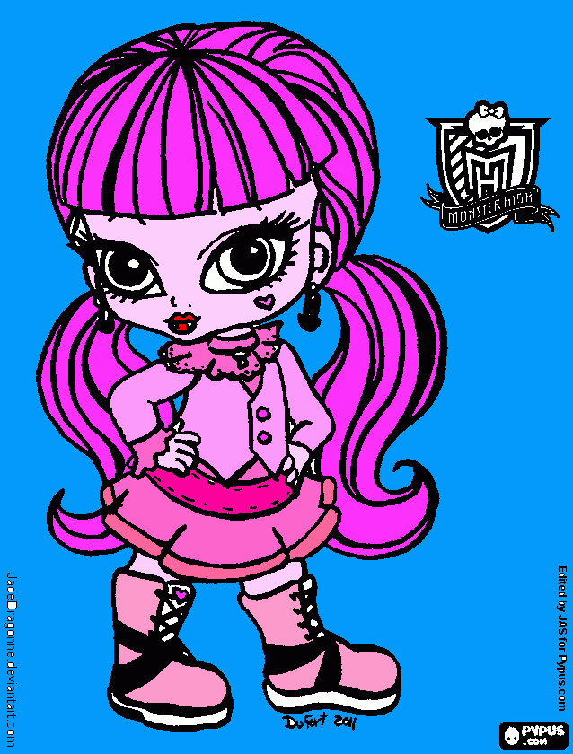 baby Monster high para colorear