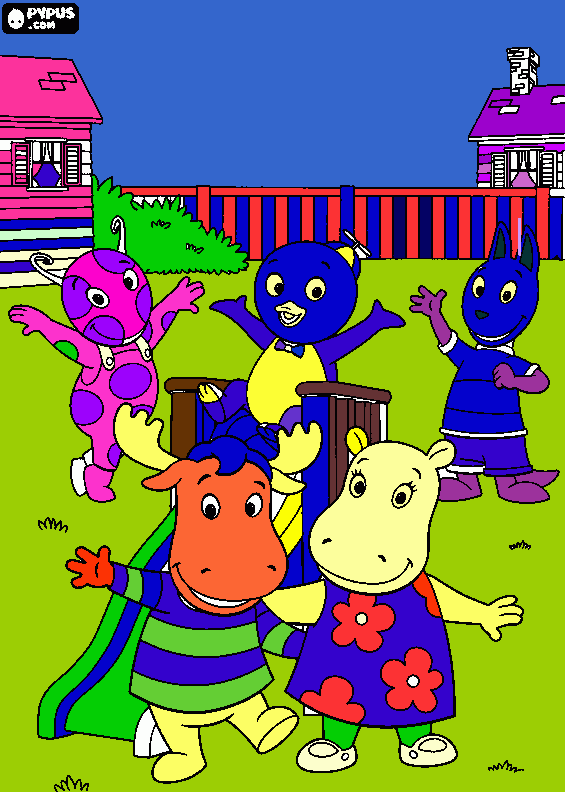 backyardigan para colorear