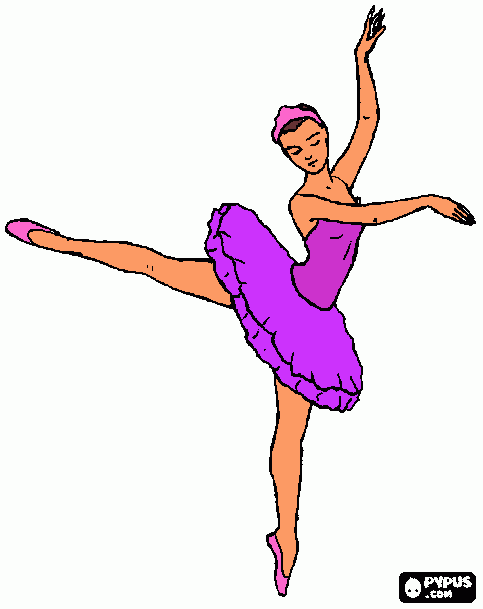 bailarin para colorear