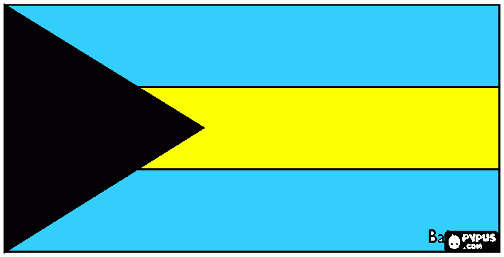 Bandera Bahamas para colorear