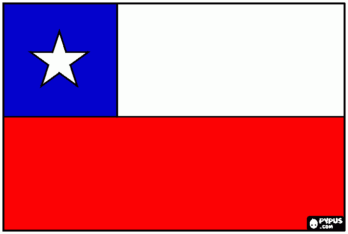 Bandera de Chlie para colorear