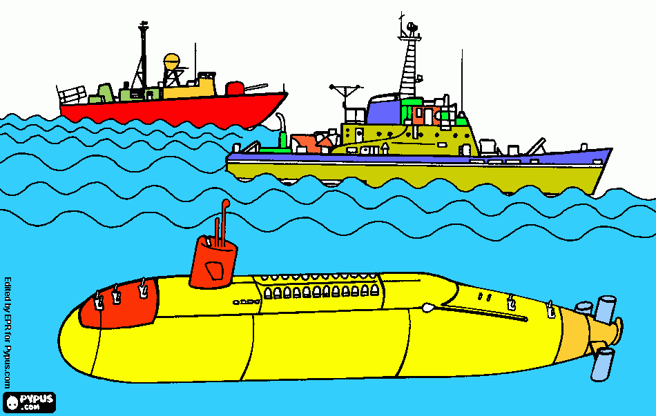 barcos para colorear