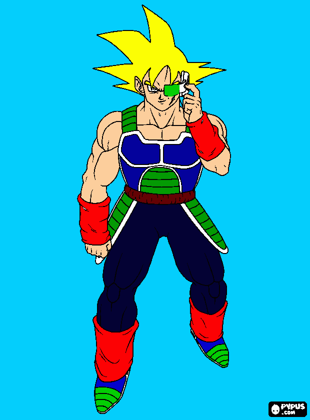 bardock super saiyan para colorear