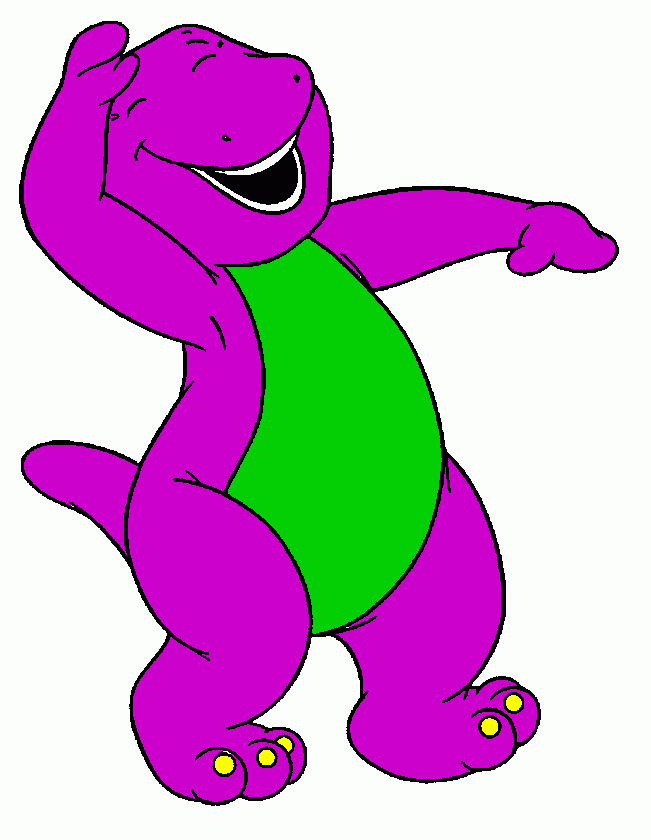 barney color para colorear