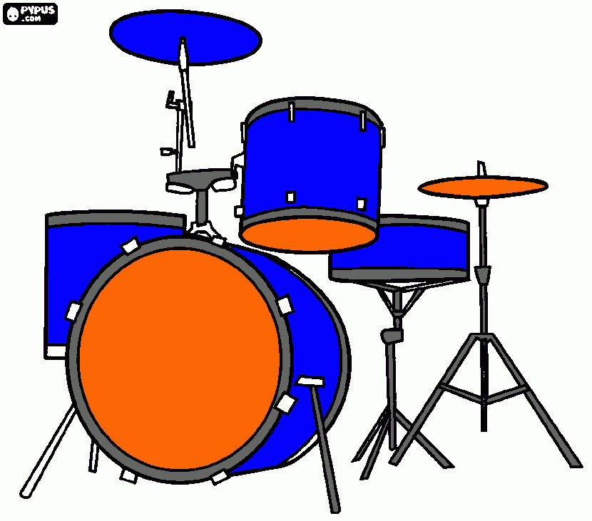 bateria para colorear