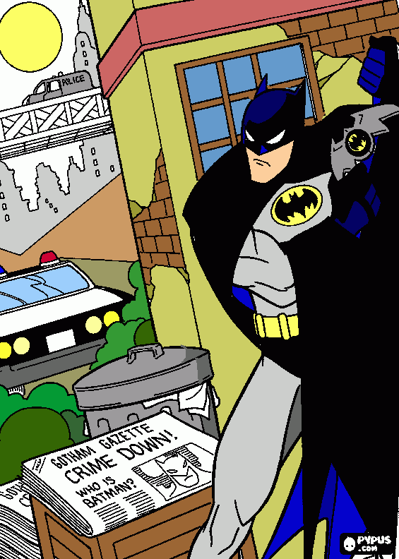 Batman para quito para colorear