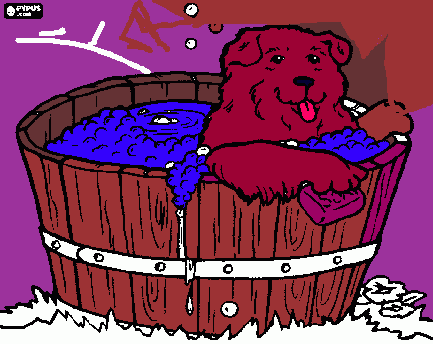 BAÑERA para colorear