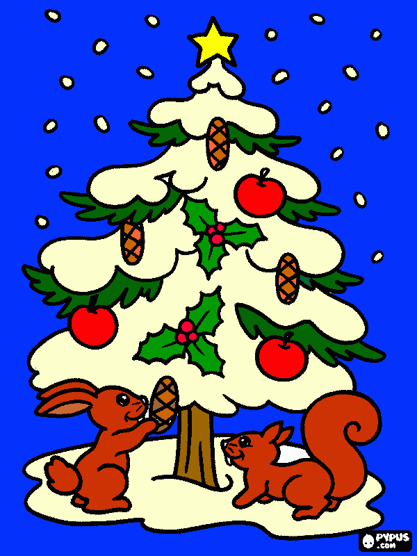 Beltran dibujo arbol de navidad para colorear