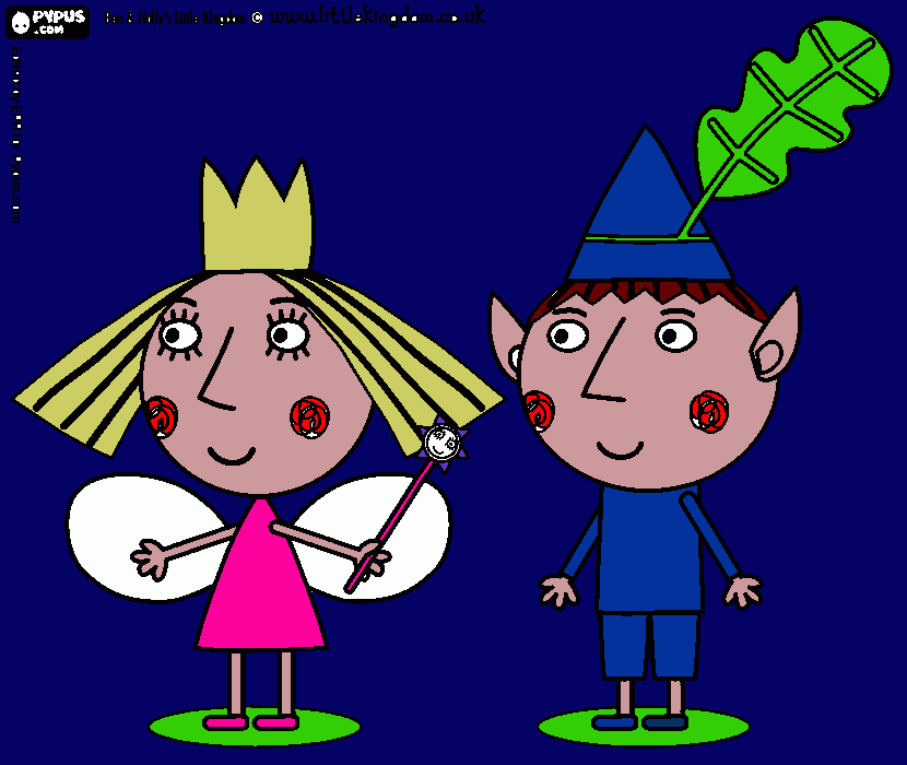  BEN Y HOLLY para colorear