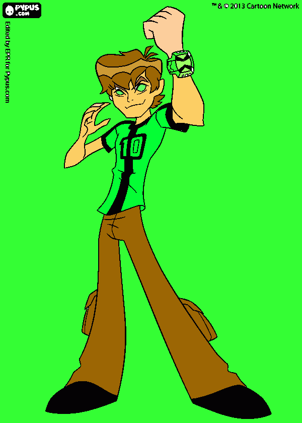 ben10 omiverco para colorear