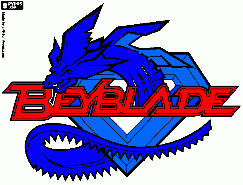 bleyblade dragun para colorear